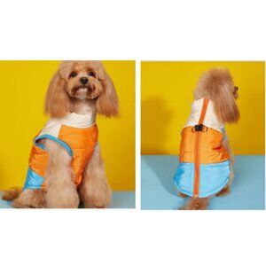 NWOT- Quilted Color Block Puffer Vest Coat for Small Dogs /Cats Size XL